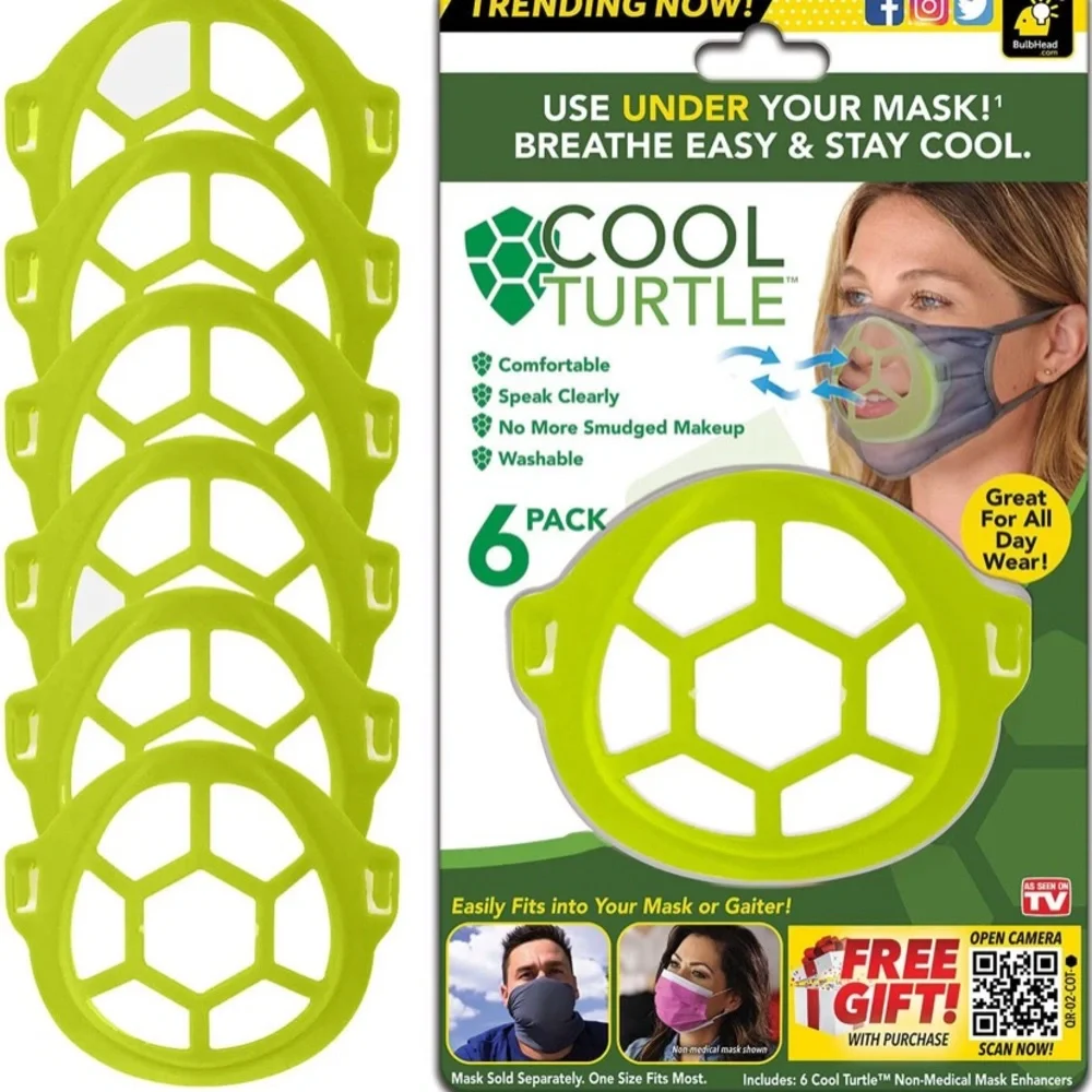 🔥5/$25🔥Cool Turtle Mask Guard/ Mask Frame